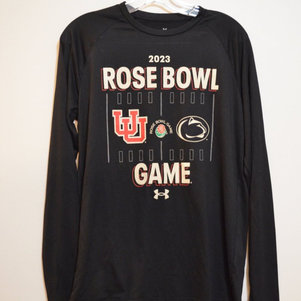 UNDER ARMOUR Polyester Long Sleeves Black Sign 'RoseBall Game 2023' PrintTee SM